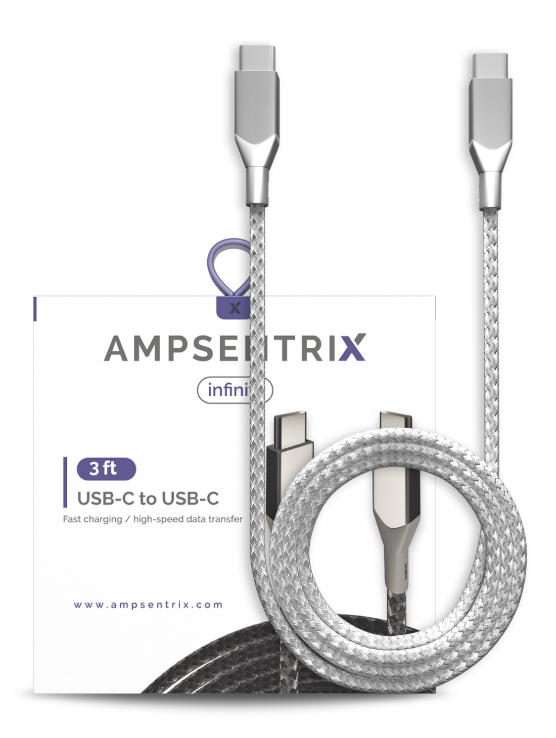 USB C to USB C charging and data cable